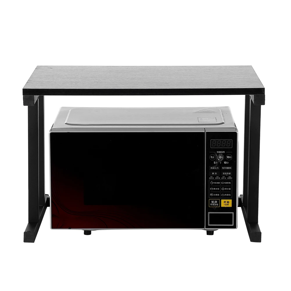 Деревянная стойка для микроволновой печи двухуровневый стеллаж хранения