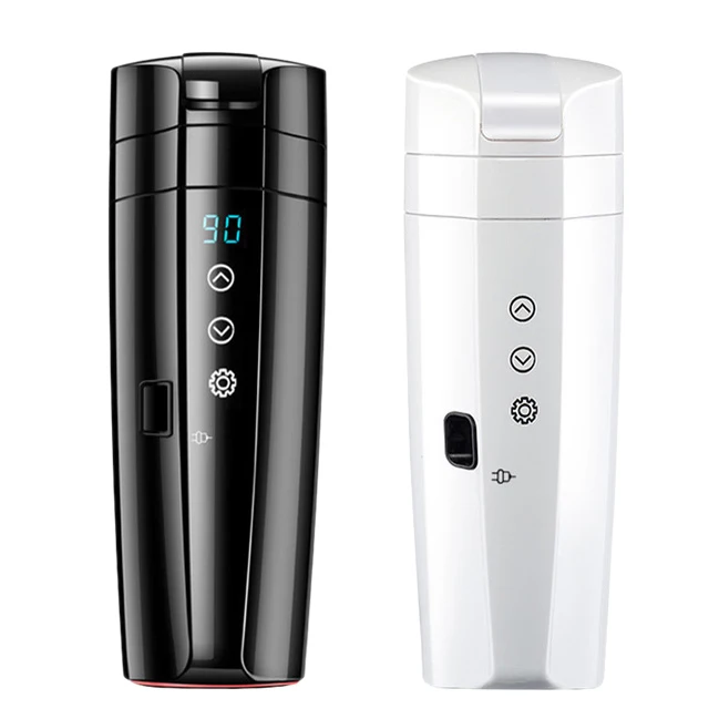 12V 24V 400ML портативный Электрический нагрев чашки автомобиля воды чайник ligent пресс