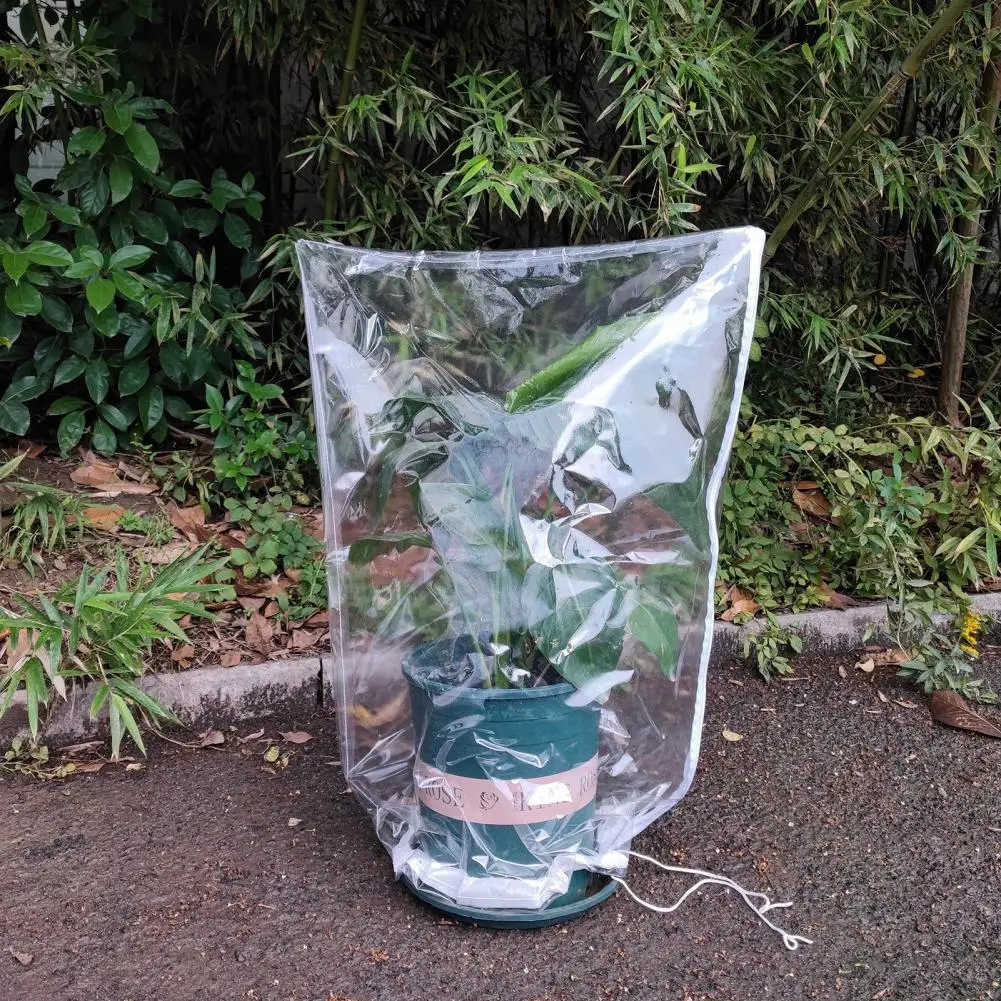 

Garden Plant Protective Film Dustproof Full Cover Plant Protective Film PVC Windproof Elastic Plant Protective Covers