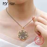 yaseen last ayat and 7 waw necklace arabic calligraphy women 925 sterling silver muslim pendant islamic womens neck chain