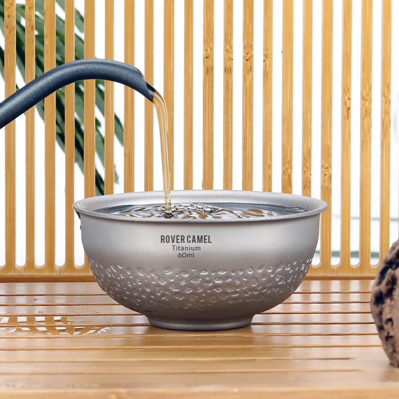 Rover Camel двухслойная чайная чашка из чистого титана дорожная портативная