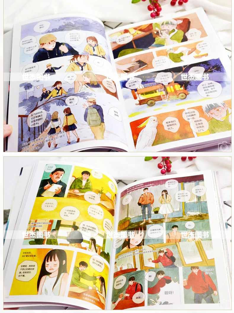 Shi Meng : Wang He's короткая книга с картинками коллекция мультфильмов для красивых