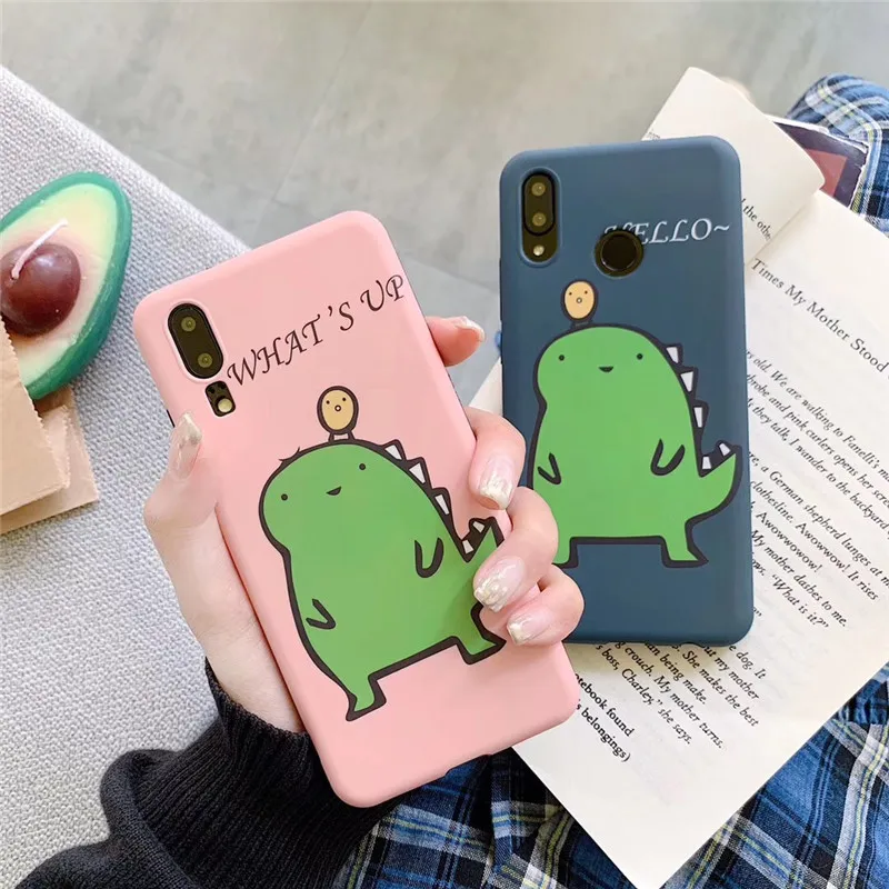 Meachy нашивки милых динозавров чехол для huawei P20 P20pro P30 Pro mate 20 Honor 10 мягкие милые