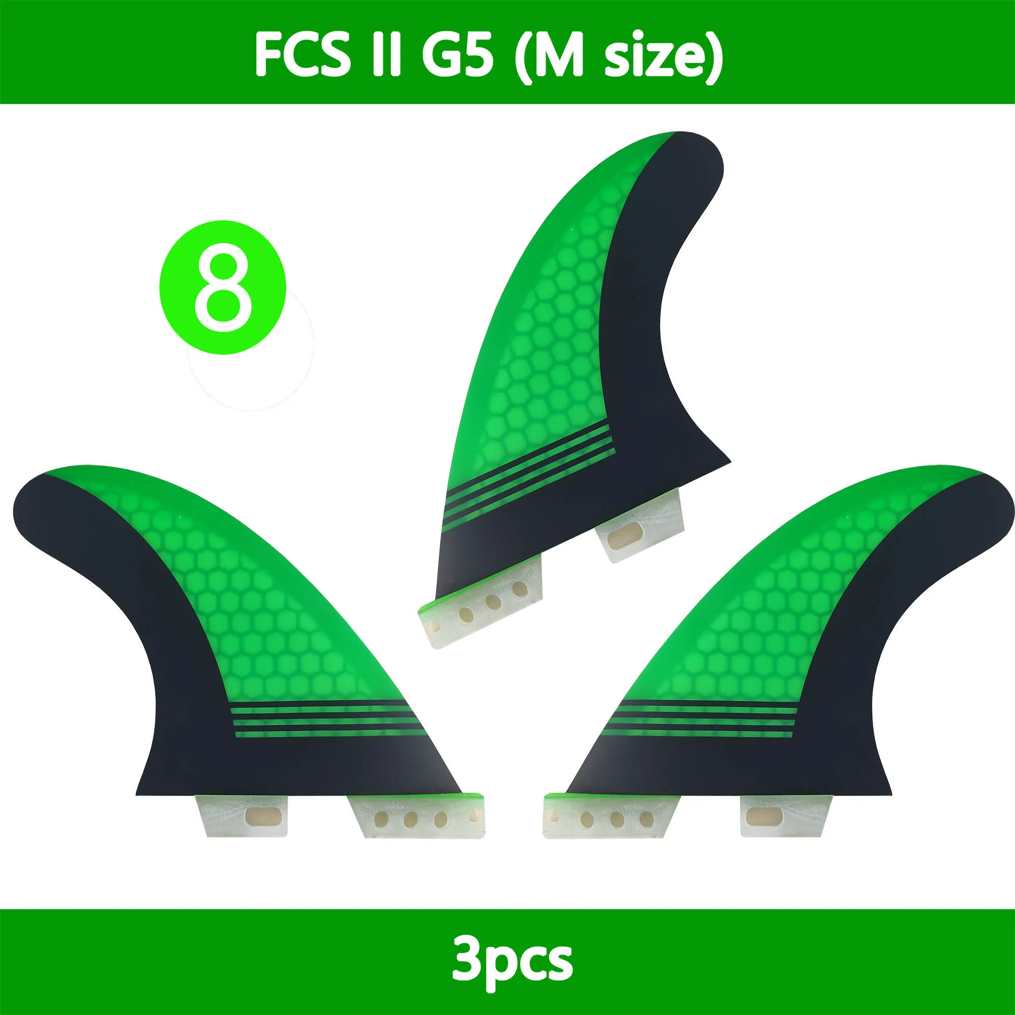 FCS2 G5 ласты для серфинга 3 шт. ласты для серфинга из стекловолокна сотовые ласты для серфинга