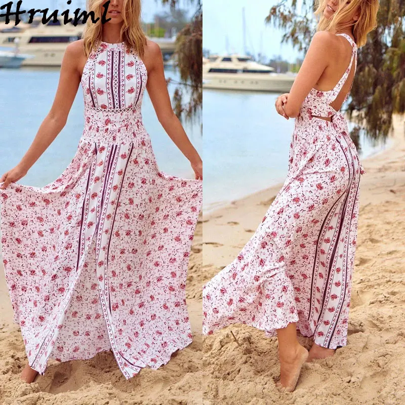 Женское платье без рукавов с высокой талией и открытой спиной вечерние платья