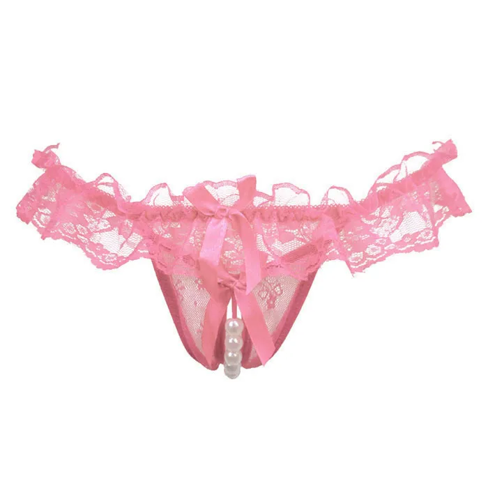 Лидер продаж женские Трусики розового цвета сексуальные модные с сетчатым