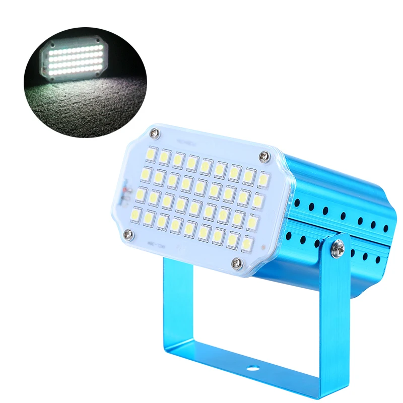 36LED белый мигающий сцсветильник свет звуковая активация диско
