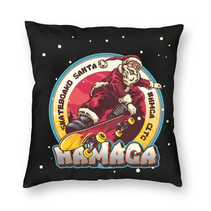 

Современная наволочка в виде Санта-Клауса, украшение для гостиной, рождественские Подушки для скейтборда, Санты, хамаги, наволочки для дива...
