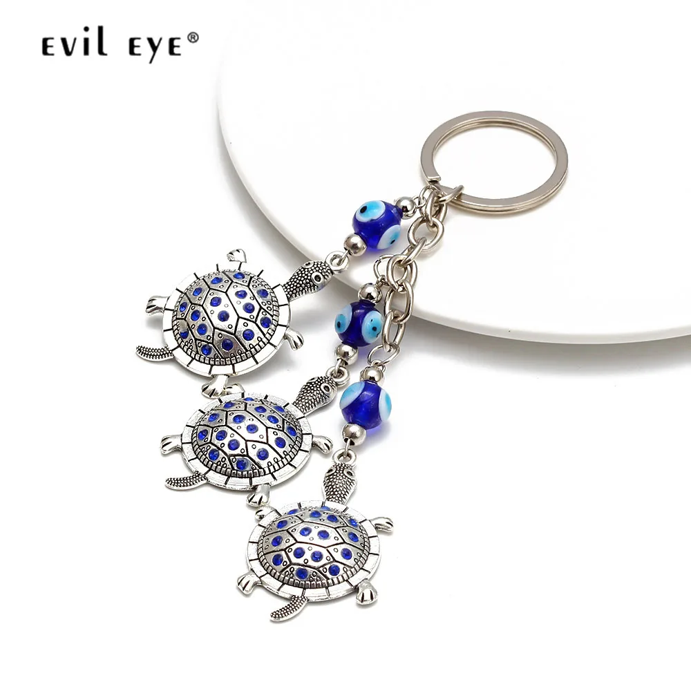 С клипсами Дурной глаз кулон брелок стекло Турецкий бисер с серебряной нитью