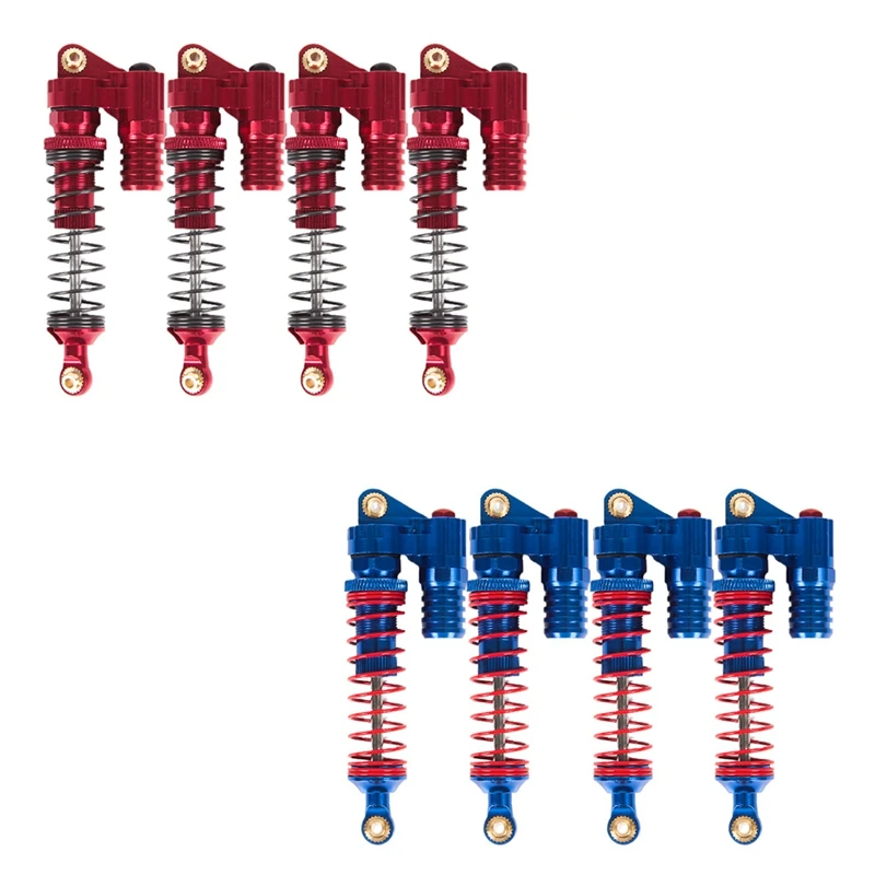 

4Pcs Metal RC Piggyback Shock Absorber Hole To Hole 90Mm For 1/10 RC Crawler Car Traxxas TRX4 Axial SCX10 D90 KM2