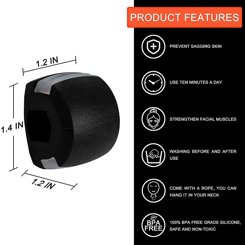 Фитнес тренажер D.O.T для тела лица и челюсти мышц скул подводка челюсти|Мячи
