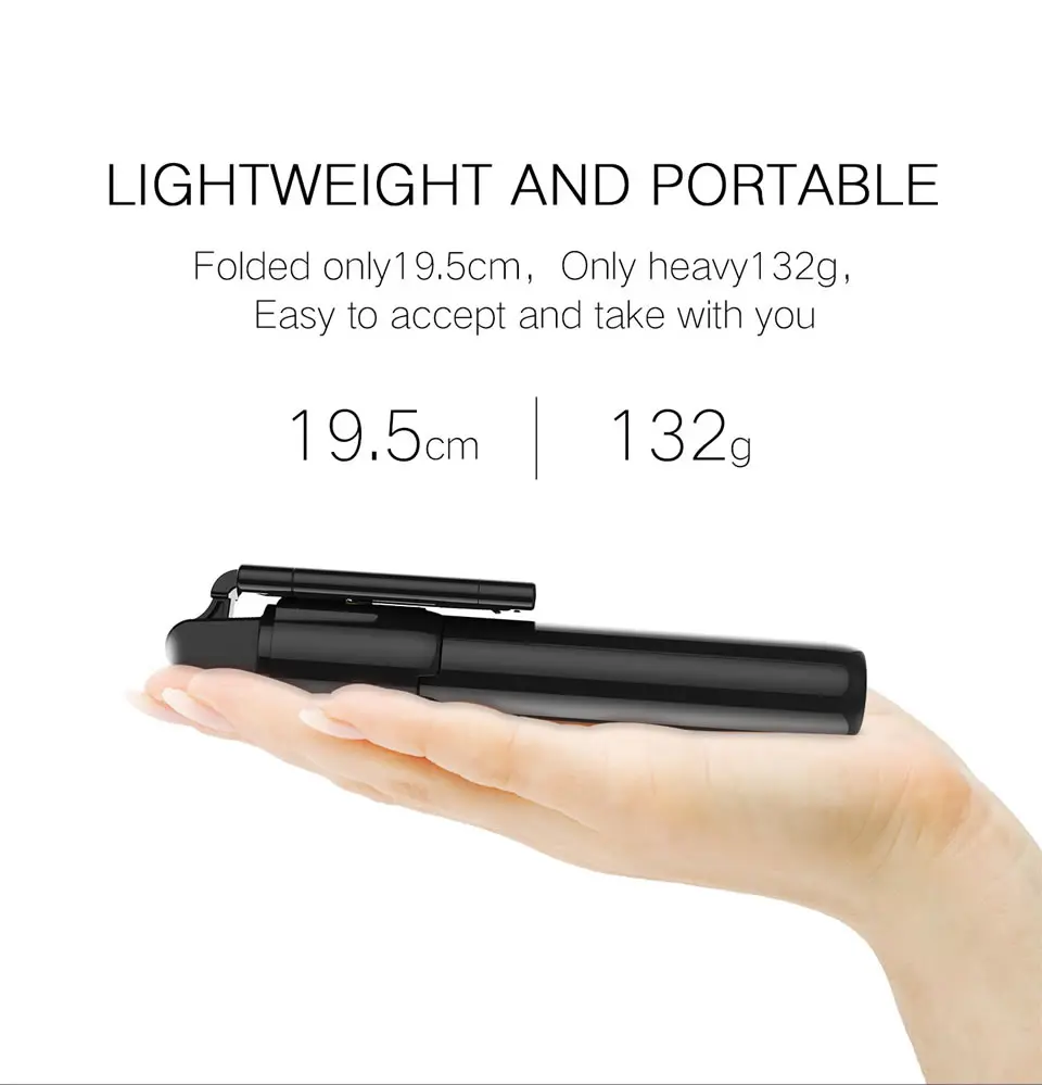 Wireless Bluetooth Selfie Stick Tripod Foldable Bracket for Xiaomi Redmi Huawei iPhone 12 Samsung Smartphone Android ios Holder