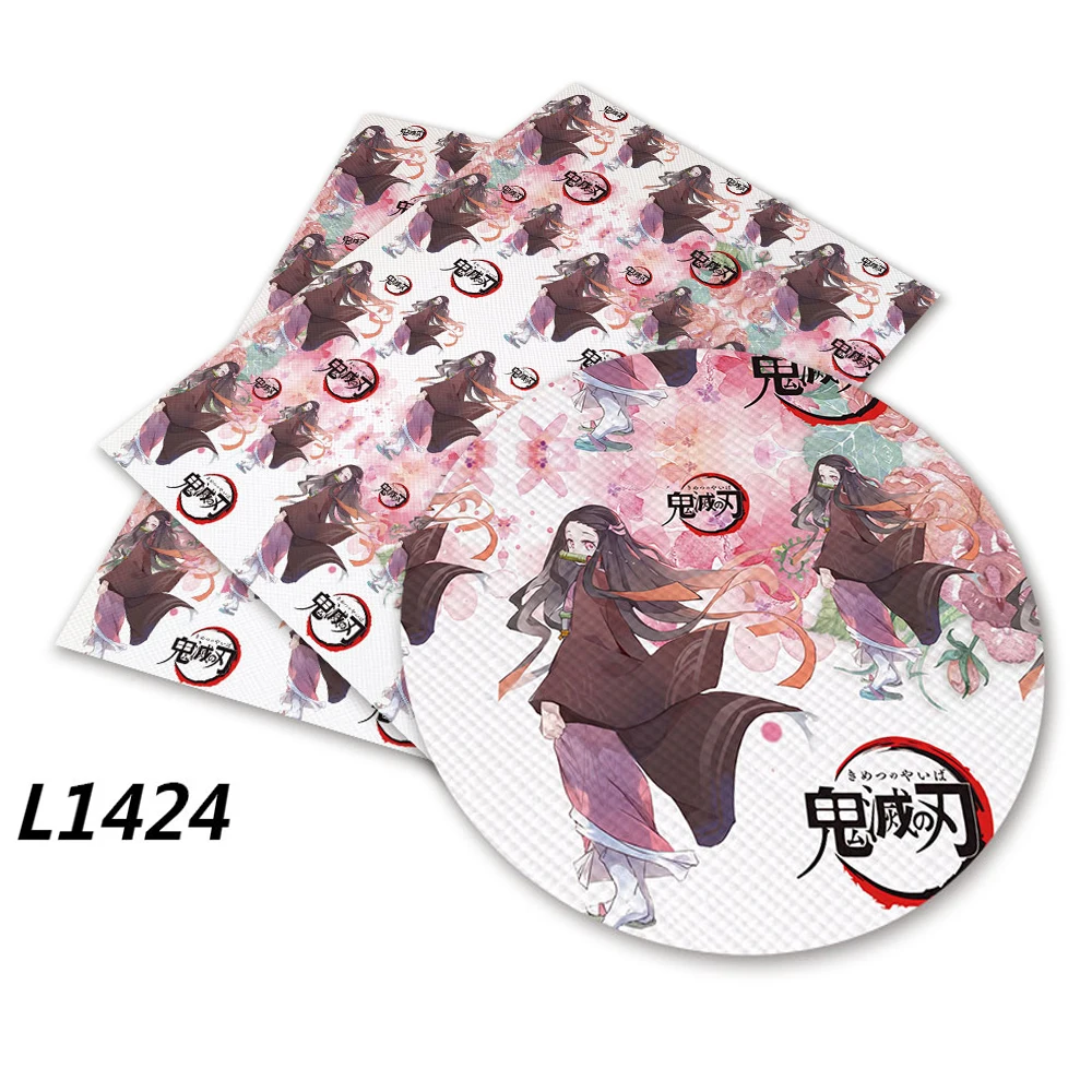 Поделки для рукоделия 33 см x 136 Мультяшные печатные листы из искусственной кожи