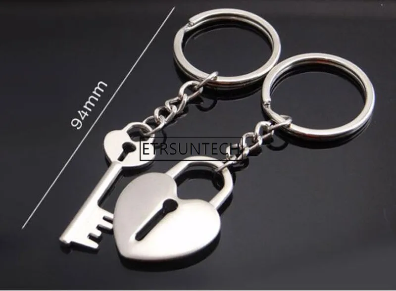 200 пар металлический брелок в форме сердца креативный для влюбленных подарок на