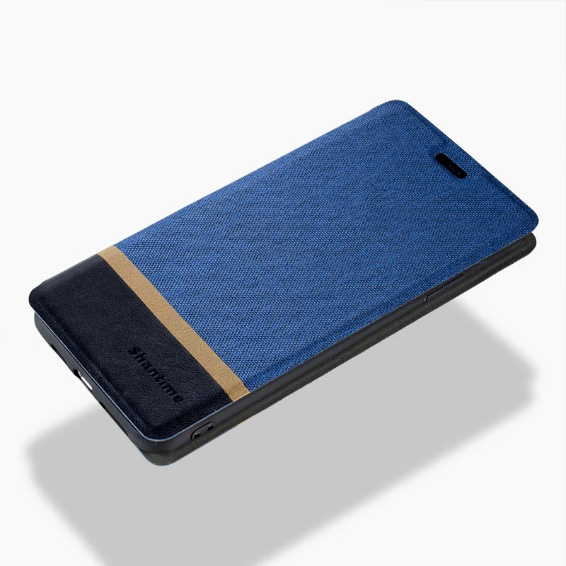 Холщовый чехол для телефона из искусственной кожи Xiaomi Redmi 7A флип-чехол деловой
