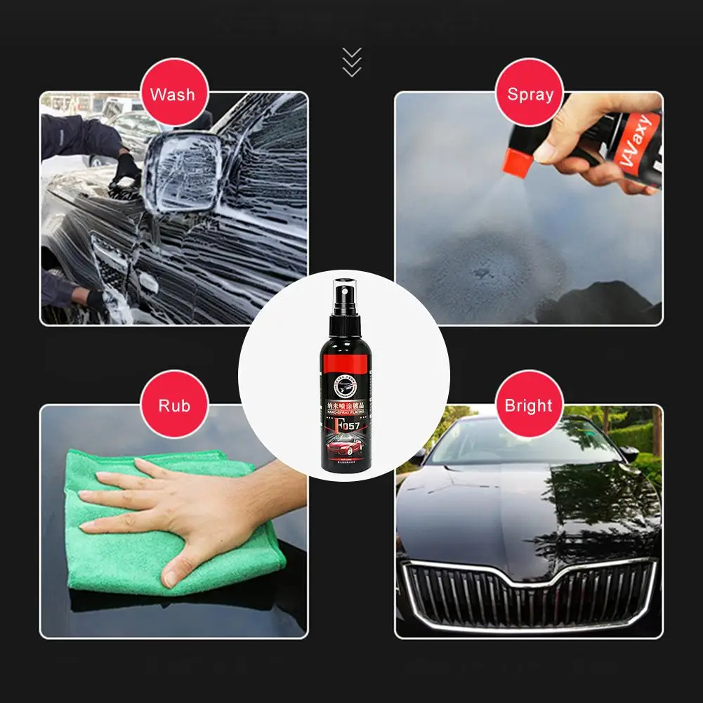 Керамическое покрытие для автомобиля жидкое стекло твердость 9H Полировка уход