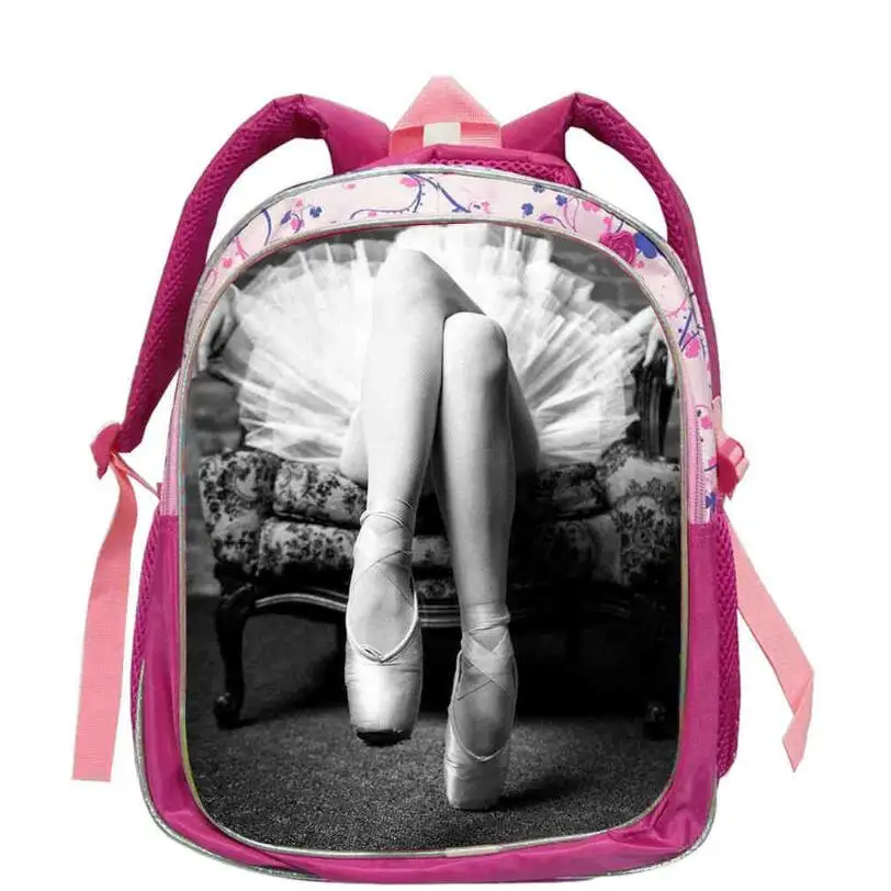 Детский балетный Школьный рюкзак милые черные школьные сумки для девочек