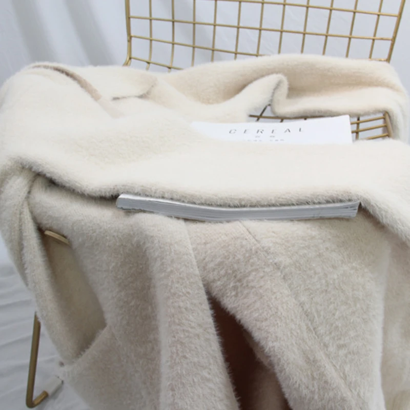 2019 осень зима женский модный Свободный Повседневный большой Тренч бежевый