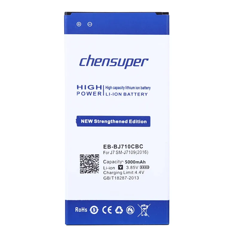 Новый chensuper 2019 Новинка 5000 мАч фотоаккумулятор для Samsung 2016 Edition J7 EB BJ710CBC J7108 J7008 J7009