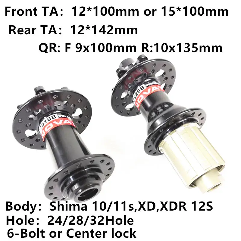 Ступицы Novatec XDR12S D791SB D792SB дисковые тормоза hus thru ступицы из QR сплава 9/10/11s и XD для