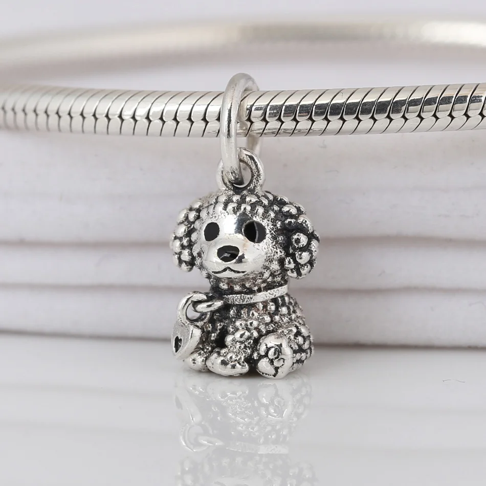 Аутентичные бусины из стерлингового серебра 925 подходят леди браслет эмаль