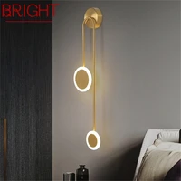 bright nordic wall lights sconces contemporary simple brass led lamp indoor for home decoration