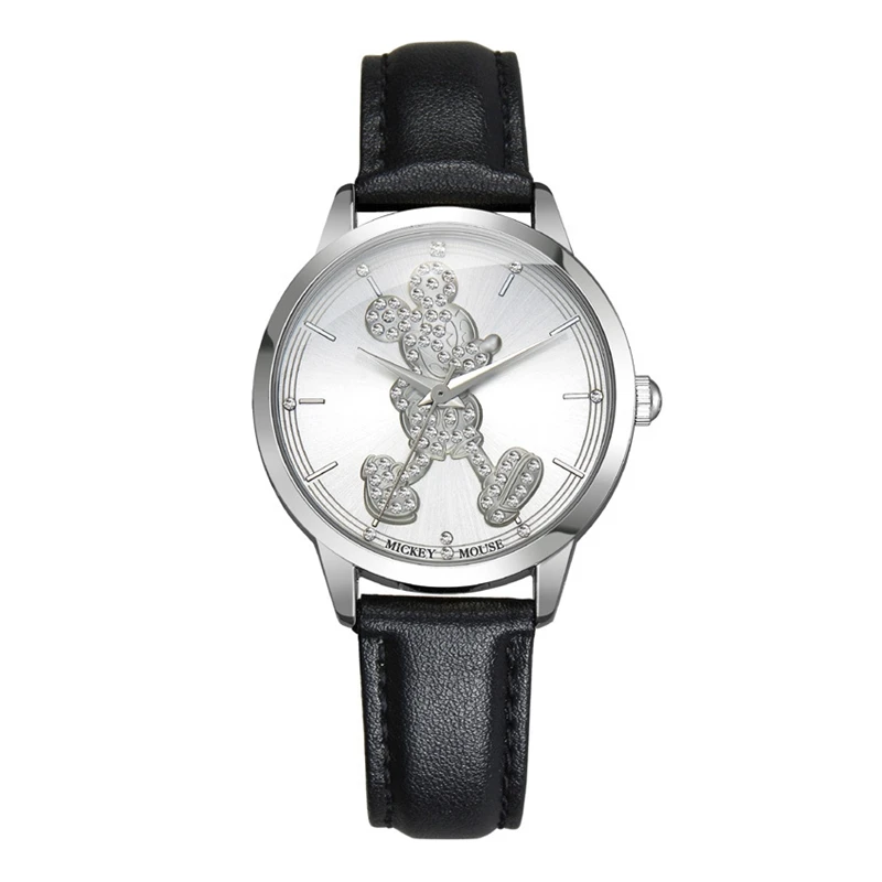 

Luxury Mickey Mouse Unique Ladies Bling Rhinestone Crystal Watches Women Favorite Fashion Casual Quartz Watch Disney Clock Girls