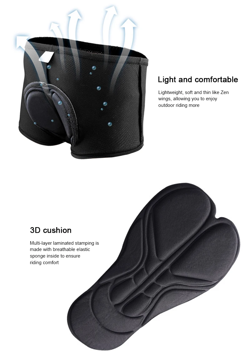 

Women Men's Sportswear Bicycle Accessories Bicycle Cycling Shorts Underwear Sponge Bicycle Pants 3D Padded Bike Trousers TSLM1