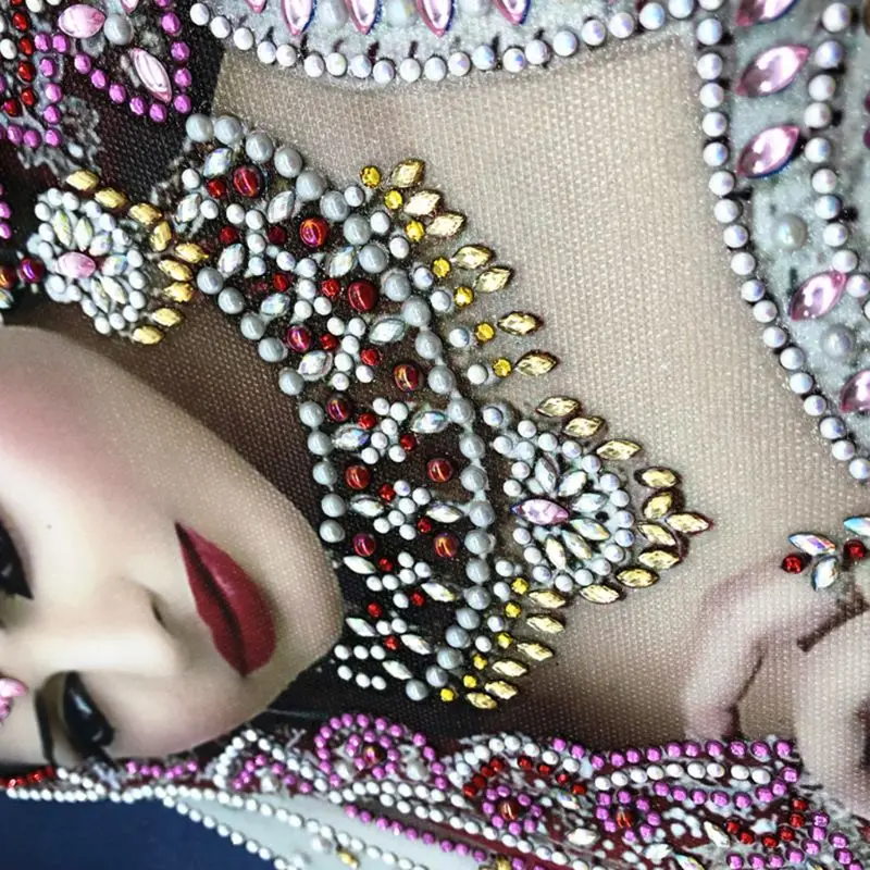 Beautiful Girl 5D Special Shaped Diamond Painting Embroidery Needlework Rhinestone Crystal Cross Craft Stitch Kit DIY