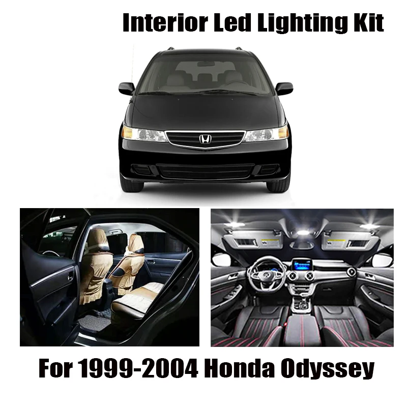 13 шт. Ксеноновые белые светодиодный лампы 12 В для салона Honda Odyssey 1999 2004