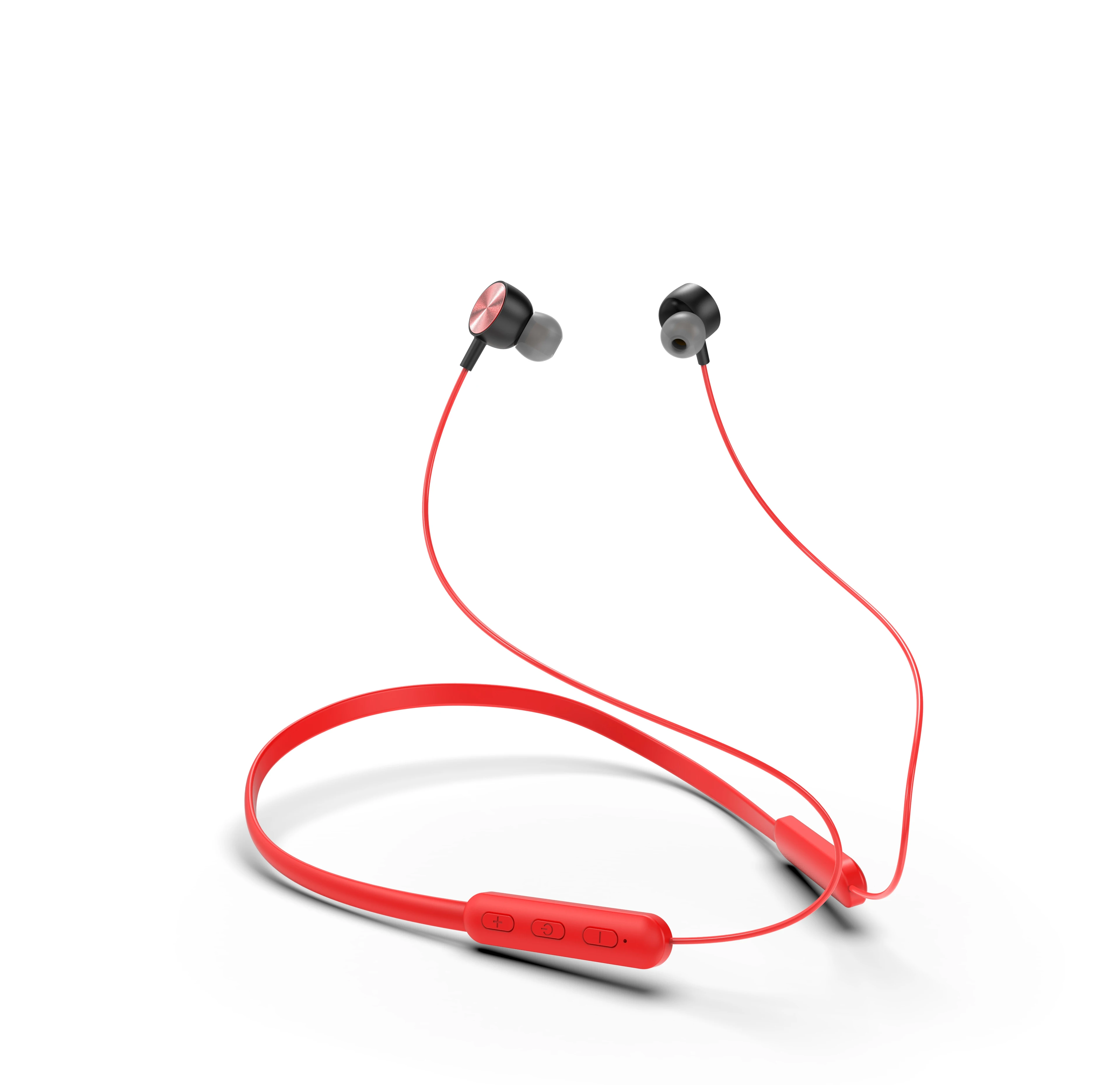 Красный AMPCOM Bluetooth наушники беспроводные Bluetooth 5,0 спортивные наушники стерео наушники с зарядным устройством для iPhone Xiaomi - Цвет: Красный