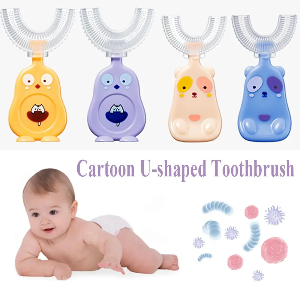 

Зубная щетка U-образной формы для малышей, 360 градусов