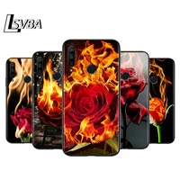 beautiful red roses for huawei honor 30 20s 20 10i 9s 9a 9c 9x 8x 10 9 lite 8a 7c 7a pro phone case black cover