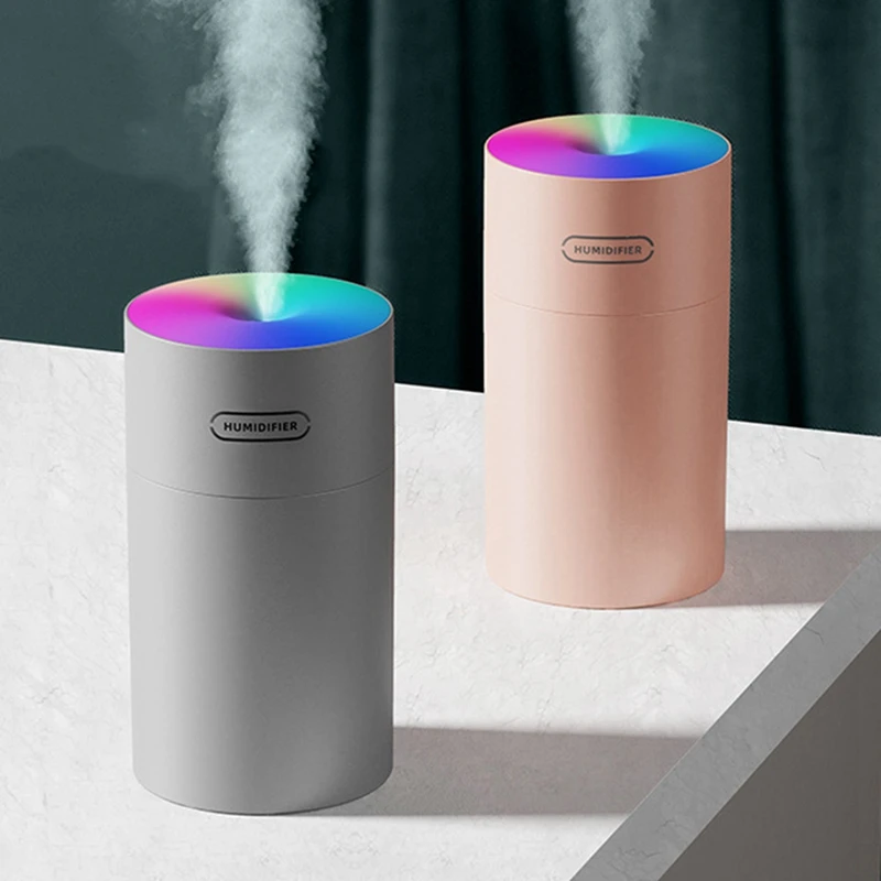 

Portable 270Ml Humidifier Dazzling Cup USB Ultrasonic Air Aroma Diffuser Romantic Soft Light Air Purifying Mist