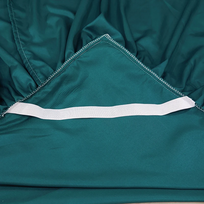 

Luxury Palace Lace Embroidery Jacquard Dark Green Bedding Bedspread Mattress Cover Bed Skirt Sheet Pillowcases Home Textile