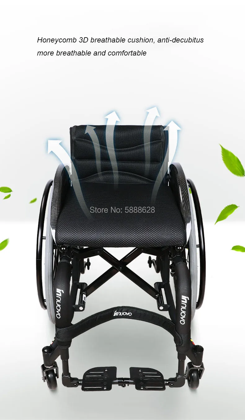 

New product hot sale portable folding Handicapped sports wheelchair
