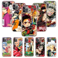 hot japanese anime hero soft phone case for iphone 11 12 13 pro max xr x xs mini apple 8 7 plus 6 6s se 5s fundas coque shell