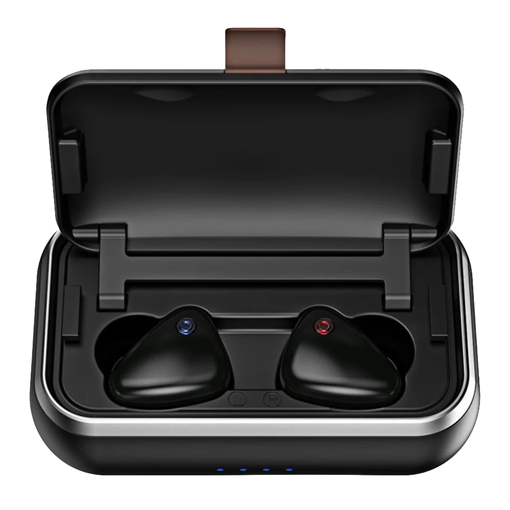 HD 3D стерео портативный внешний аккумулятор беспроводная Bluetooth гарнитура игровая с Charing чехол TWS 5,0 Спорт шумоподавление водонепроницаемый
