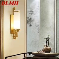 dlmh modern wall light fixture 3 color led luxury sconce indoor for home bedroom living room office