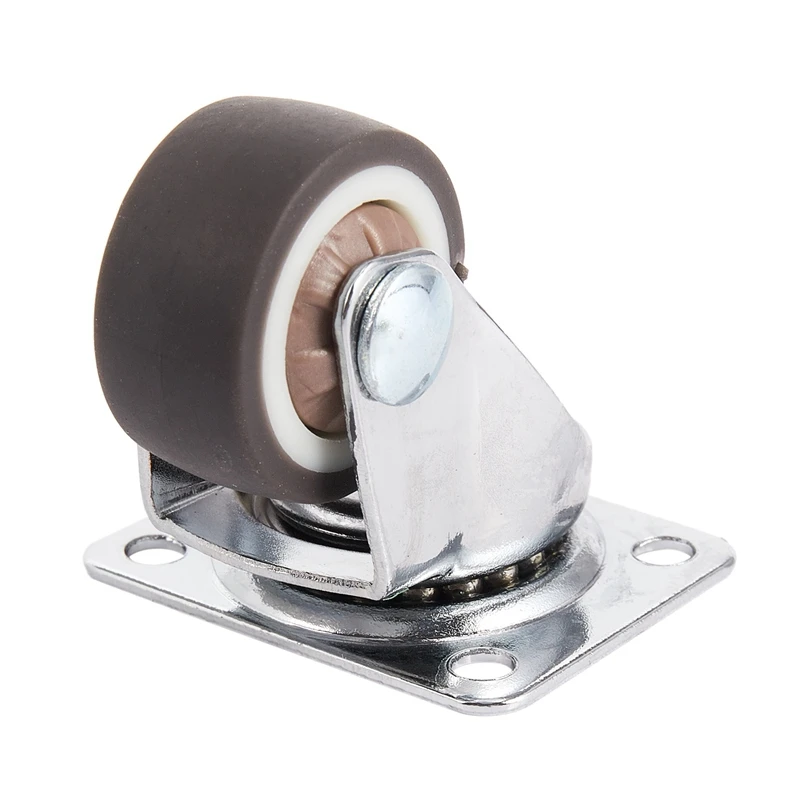 

Mini casters, 1 inch/25 mm diameter, ultra-quiet wheel for bookcase drawers