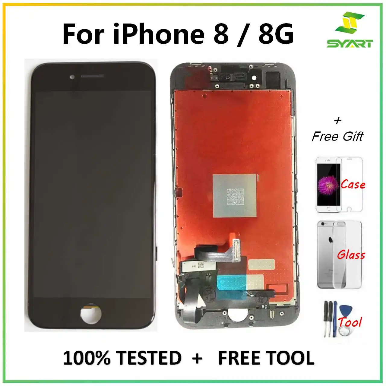 Для iPhone 8 8G 8 Plus ЖК-дисплей сенсорный экран дигитайзер сборка запасные части+ инструменты для iPhone 8 Plus 5," lcd-экраны