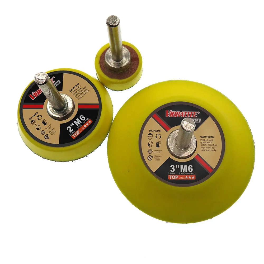 3pcs/Set Sanding Disc Sander M6 Polishing Waxing Pad 1Inch + 2Inch 3Inch For Granite Marble Stone | Инструменты