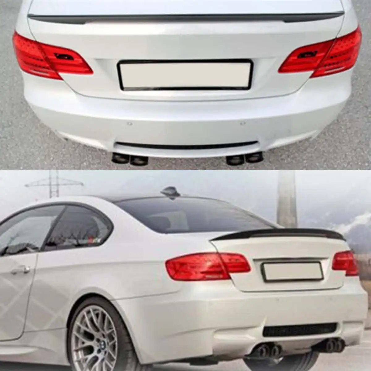 

Primer Grey Rear Trunk Lid Spoiler Wing Fit for BMW E92 328i 335i M3 2007-2013 Performance Fiberglass Auto Replacement Parts