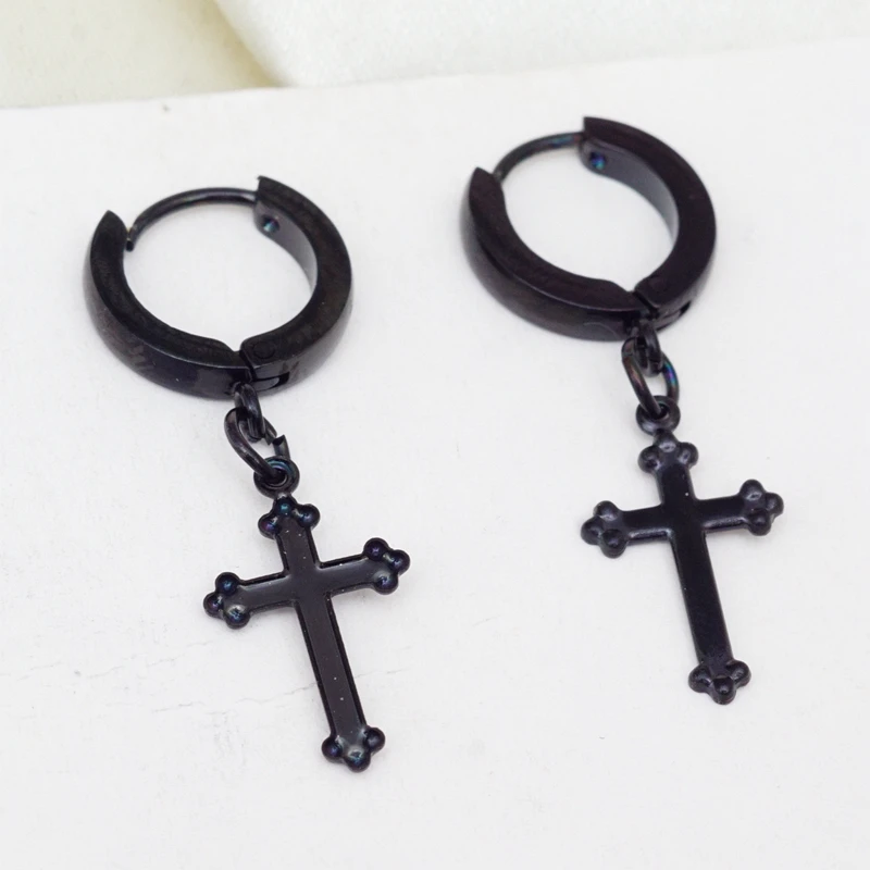 Новинка 2021 г. милые серьги кольца из нержавеющей стали в форме сердца и бабочки