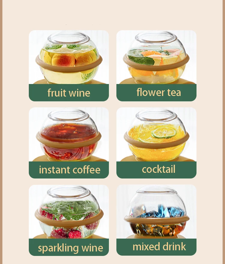 

Lazy Semi-automatic Teapot Glass Water Dispenser With Wood Tray Office Household Tea Set Flower Teacups Best Gift Exquisite Box