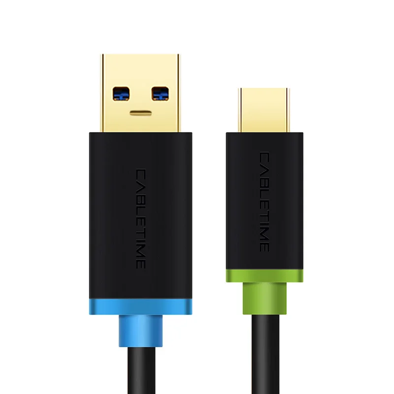 Кабель usb type-C USB 3,0 type-C 3,1 кабель для быстрой зарядки и синхронизации данных 3A для samsung Galaxy S9 Note 8 9 huawei ноутбука N039 - Цвет: Черный