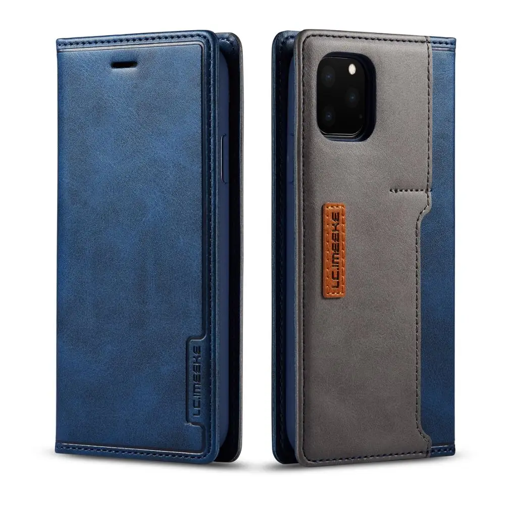Blue Магнитный флип-чехол для телефона Fundas для huawei P30 P30pro чехол из искусственной кожи держатель для карт для huawei p20 p20pro чехол TPU чехол - Цвет: Blue