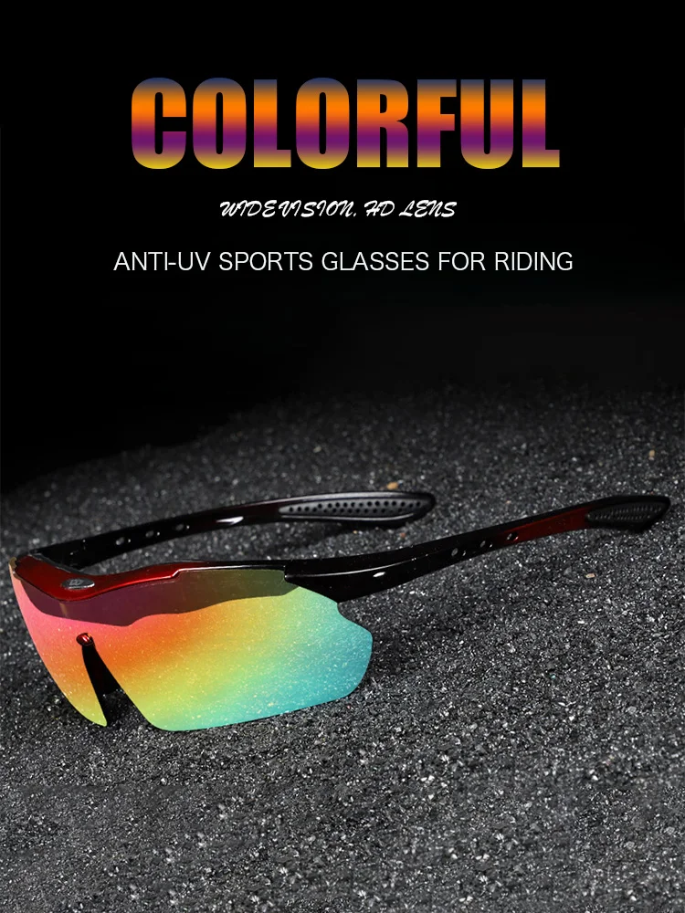Поляризованные велосипедные очки Противотуманные Солнцезащитные спортивные с