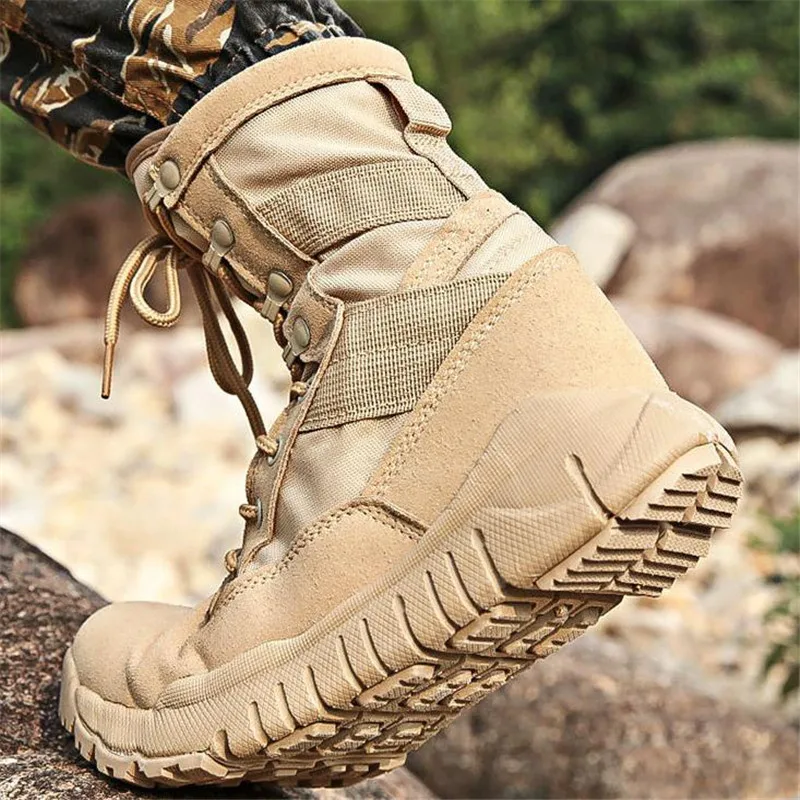 Зимние армейские мужские ботинки в стиле милитари для пустыни тактические снега