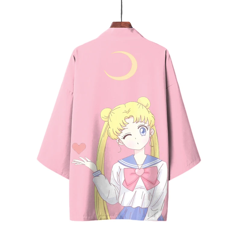 Косплей Сейлор кимоно с Луной из японского аниме Луна накидка для девочек Harajuku
